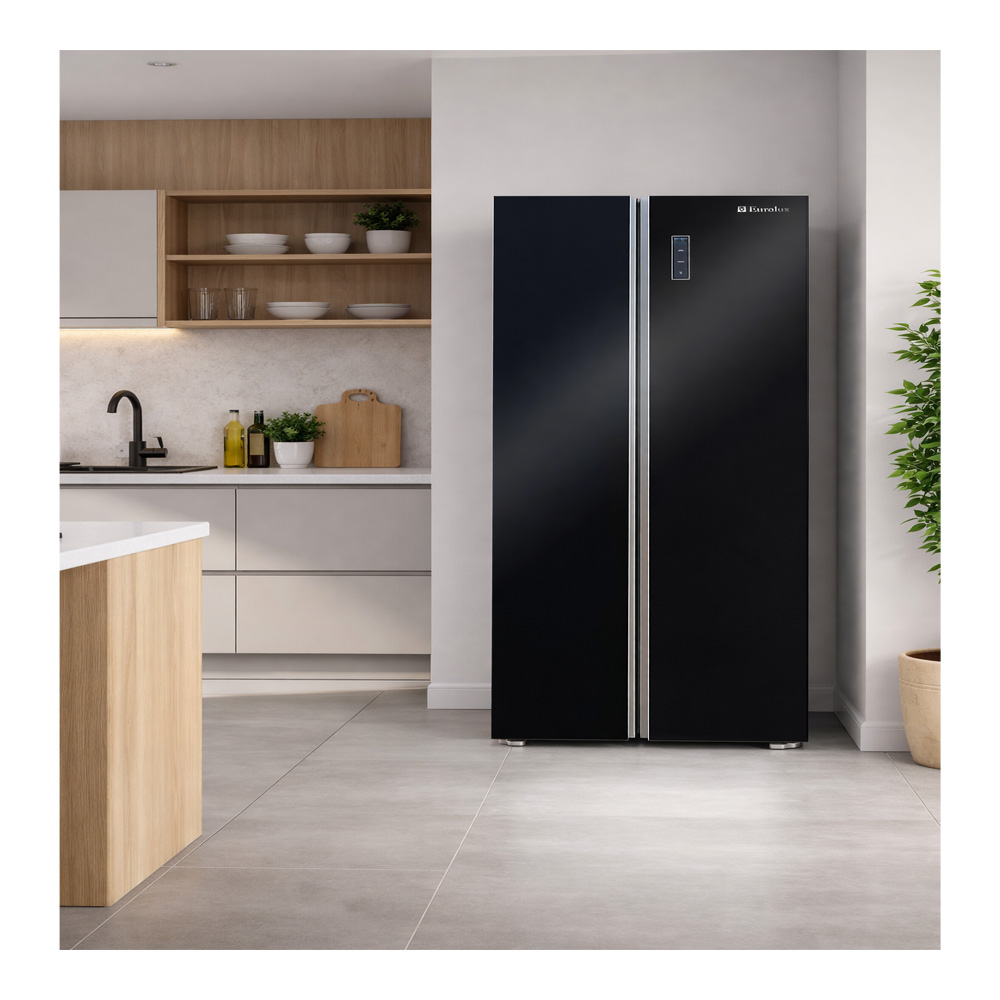Frigider Side-by-Side Eurolux SBS558WPEBG / 541 l / 177 cm / E / Negru photo 7
