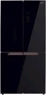 Frigider Midea SBS627 BLACK GLASS