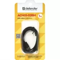 Cablu USB-A - Lightning Defender ACH01-03BH negru, USB-Lightning