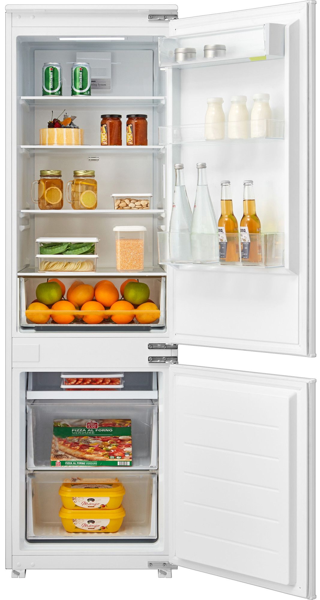 Frigider cu doua usi Heinner HCM241NFBI / 241 l / 178.5 cm / A+ / Alb photo 1
