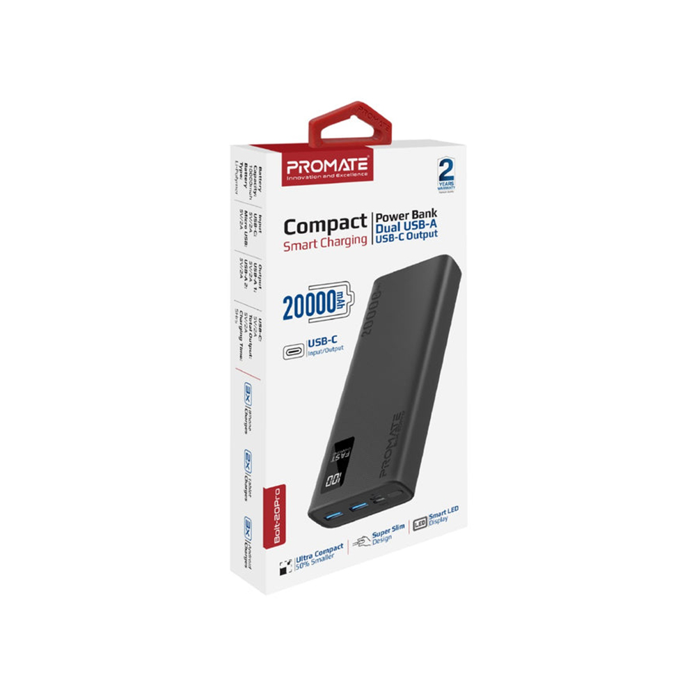 Внешний аккумулятор Promate 20 Bolt-20Pro photo 2