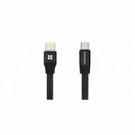 Cablu USB-A - USB Type-C Promate Coiline-C Black thumbnav 1
