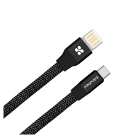 Cablu USB-A - USB Type-C Promate Coiline-C Black thumbnav 2