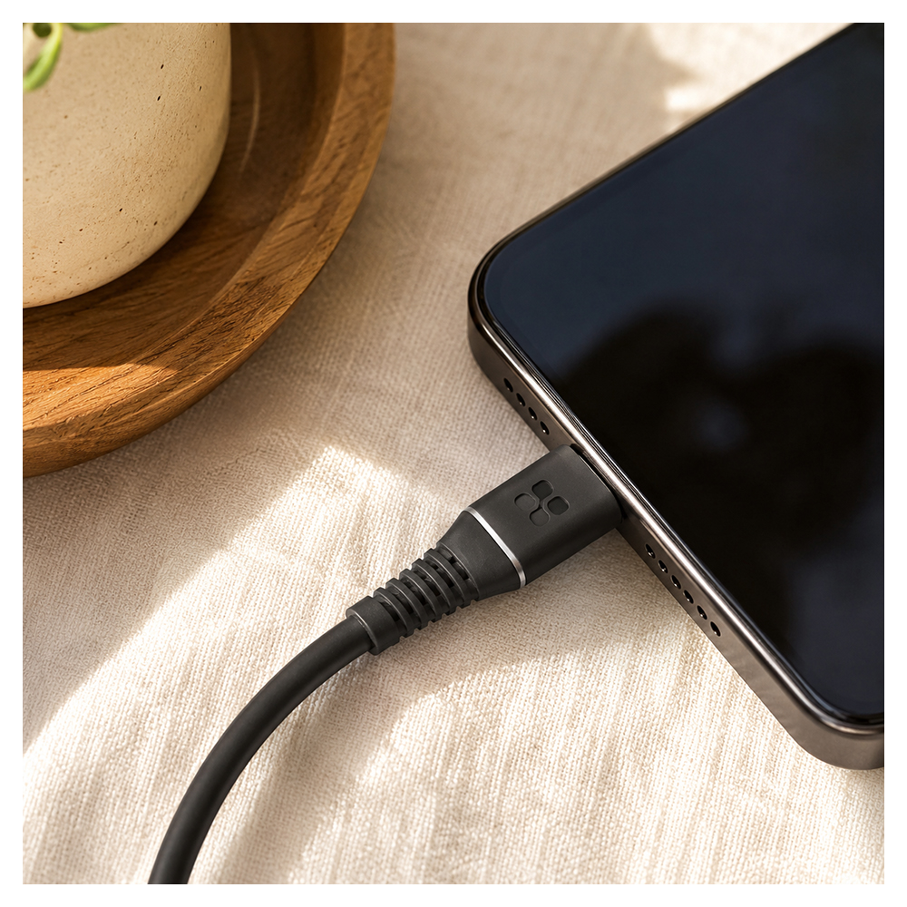 Кабель USB Type-C - Lightning Promate AISPOWERLINECI120BK 1.2 /1.2м /Черный photo 6