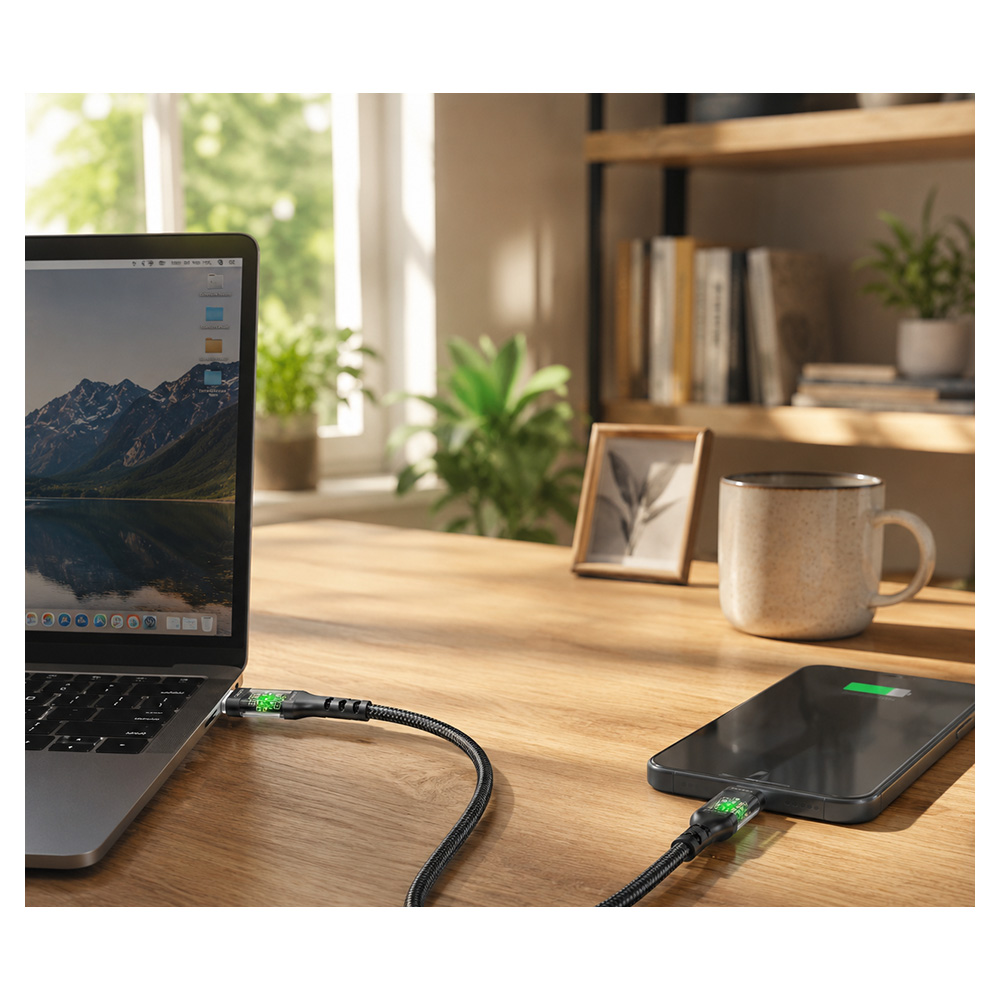 Cablu USB Type-C - USB Type-C Promate TransLine-CC Black 1.2 /1.2m /Negru photo 7