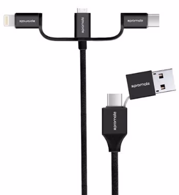 Кабель USB-A/Type-C - Lightning/Type-C/Micro USB Promate USB-A - LIGHTNING