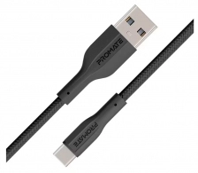 Cablu USB-A - USB-C Promate AISXCORDACBK