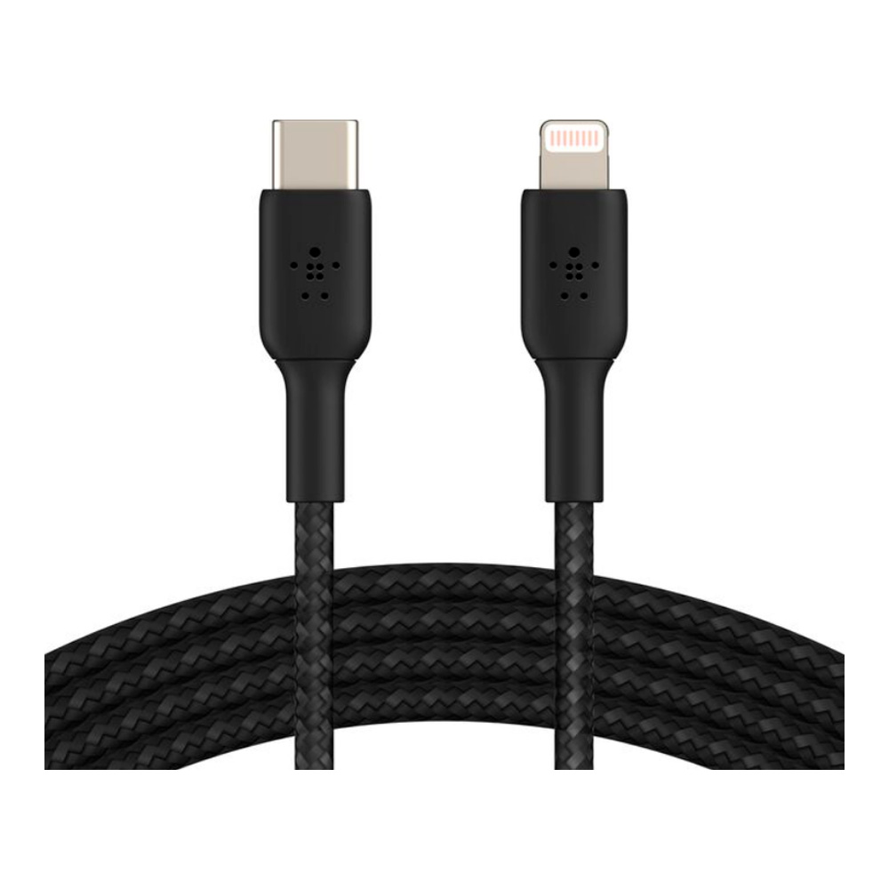 Кабель USB Type-C - Lightning Belkin BoostCharge Pro 2m, Black (CAA004BT2MBK) photo 1 Кабель USB Type-C - Lightning Belkin BoostCharge Pro 2m, Black (CAA004BT2MBK) photo 1