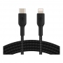 Кабель USB Type-C - Lightning Belkin BoostCharge Pro 2m, Black (CAA004BT2MBK) thumbnav 1