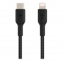 Кабель USB Type-C - Lightning Belkin BoostCharge Pro 2m, Black (CAA004BT2MBK) thumbnav 2
