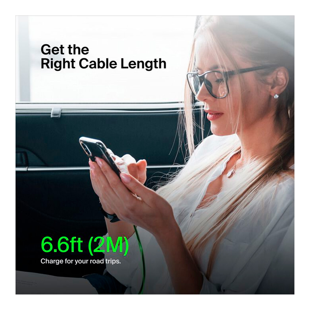 Кабель USB Type-C - USB Type-C Belkin BoostCharge, 2m, Black (CAB003BT2MBK) photo 8