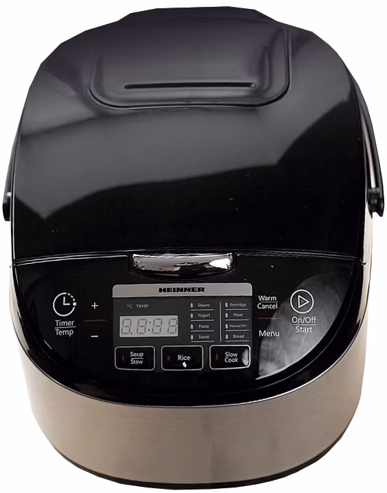 Multifierbator Heinner HMCK5BK, 5 l, 900 W, 11 programe, Negru