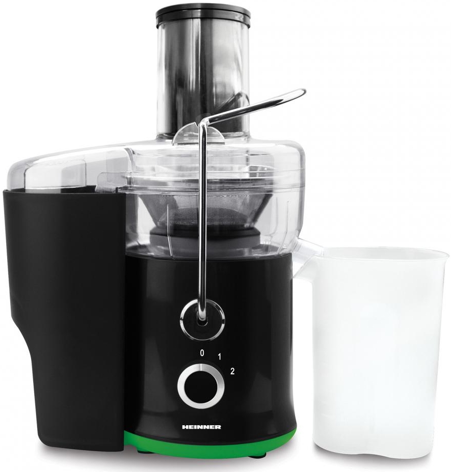 Соковыжималка центробежная Heinner HSF600BK, 0.5 л, 600 Вт, 1 скоростей, Серебристый photo 2