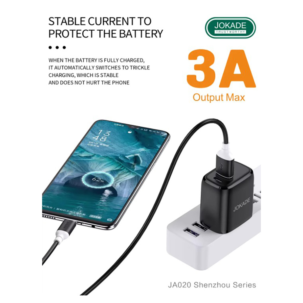 Кабель USB-A - Micro USB Jokade JA050MBK photo 5