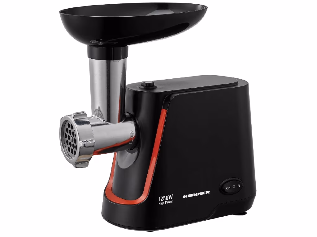 Tocator carne cu cilindru rotativ Heinner MG1250BK