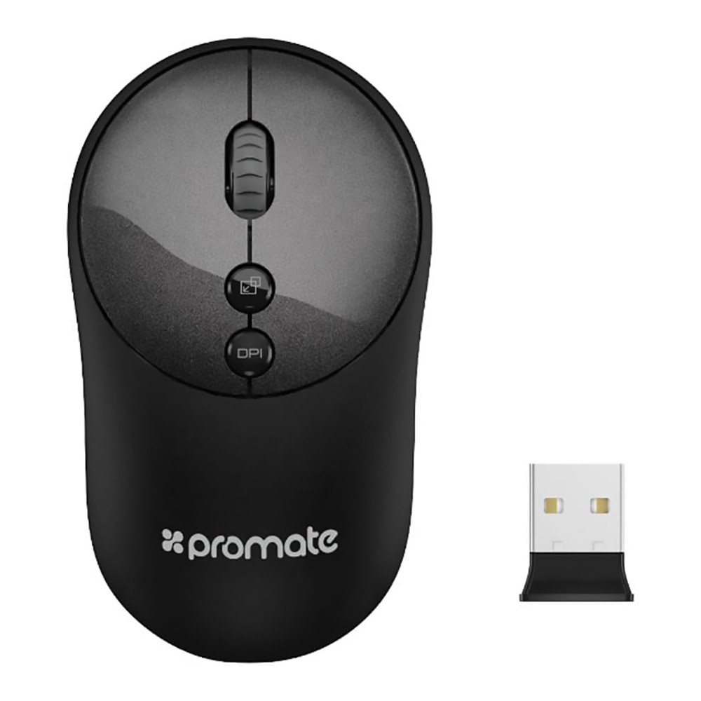 Mouse fara fir Promate CLIX2BK Negru / Optic / Negru photo 1