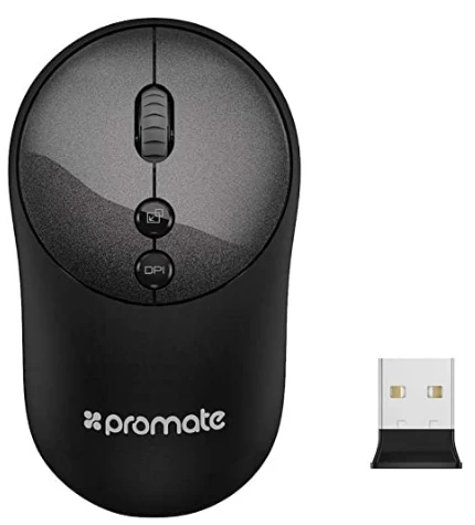 Mouse fara fir Promate MOUCLIX2BK