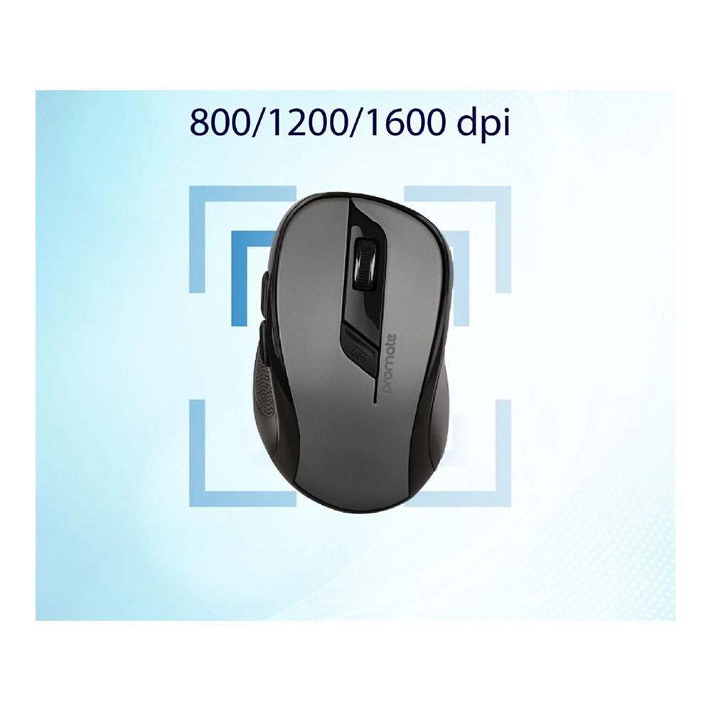 Mouse fara fir Promate Clix-7 Negru cu sur / Optic / Negru cu sur photo 7