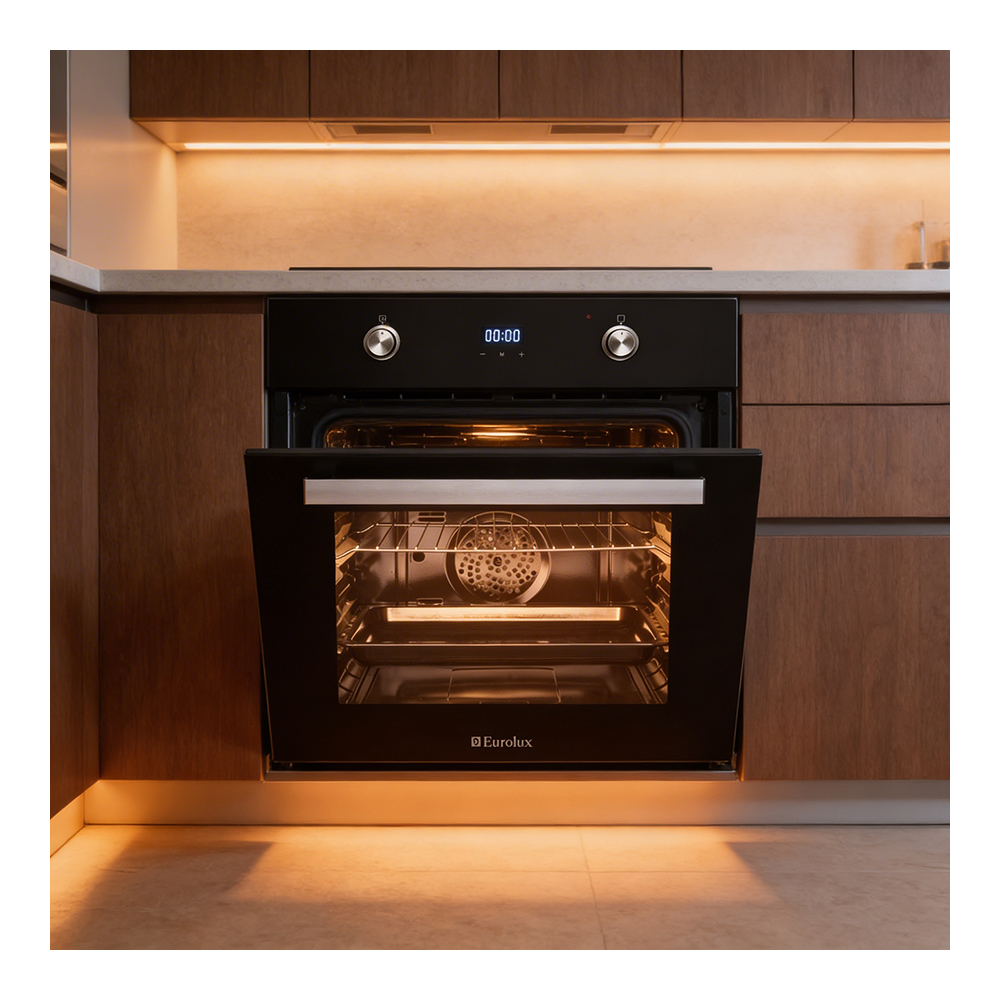 Встраиваемый духовой шкаф Eurolux OVE-610ETBK / 70 л. / A  photo 6