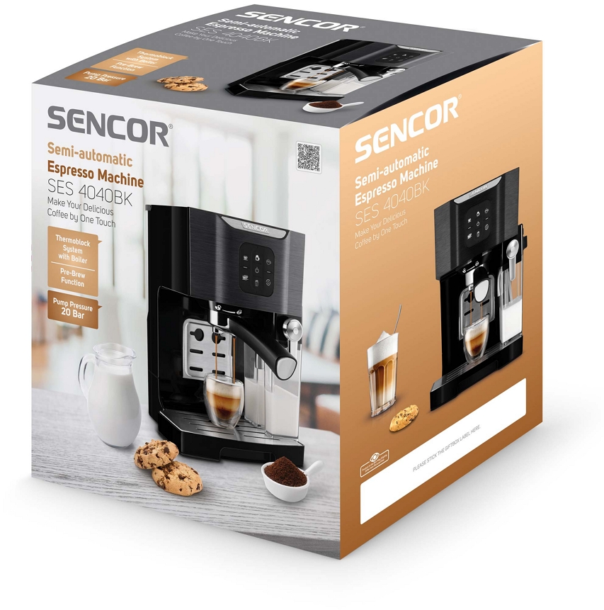 Кофемашина Рожковая Sencor SES4040BK / 20 бар / Рожковая photo 6