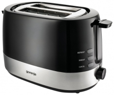 Тостер Gorenje T850BK, 2 тоста, 850 Вт, Черный thumbnav 1