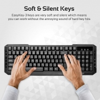 Tastatura + mouse cu fir Promate Easykey 3 Black thumbnav 6