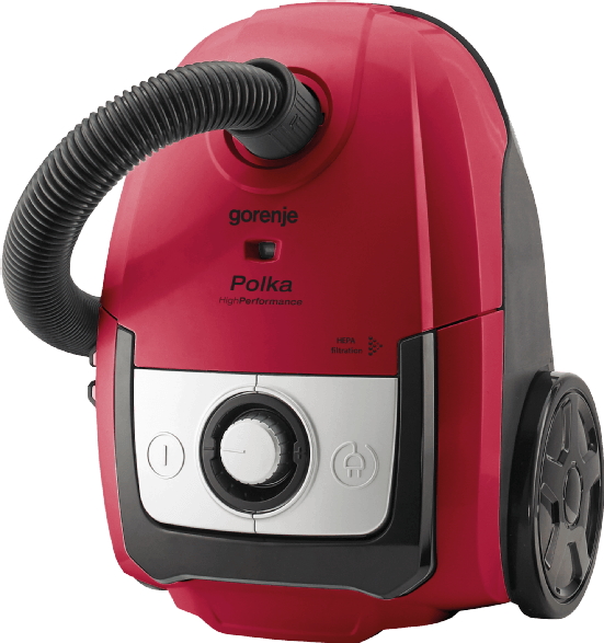 Aspirator cu sac Gorenje VCEE21PRBK / 1400W / Rosu/negru photo 2