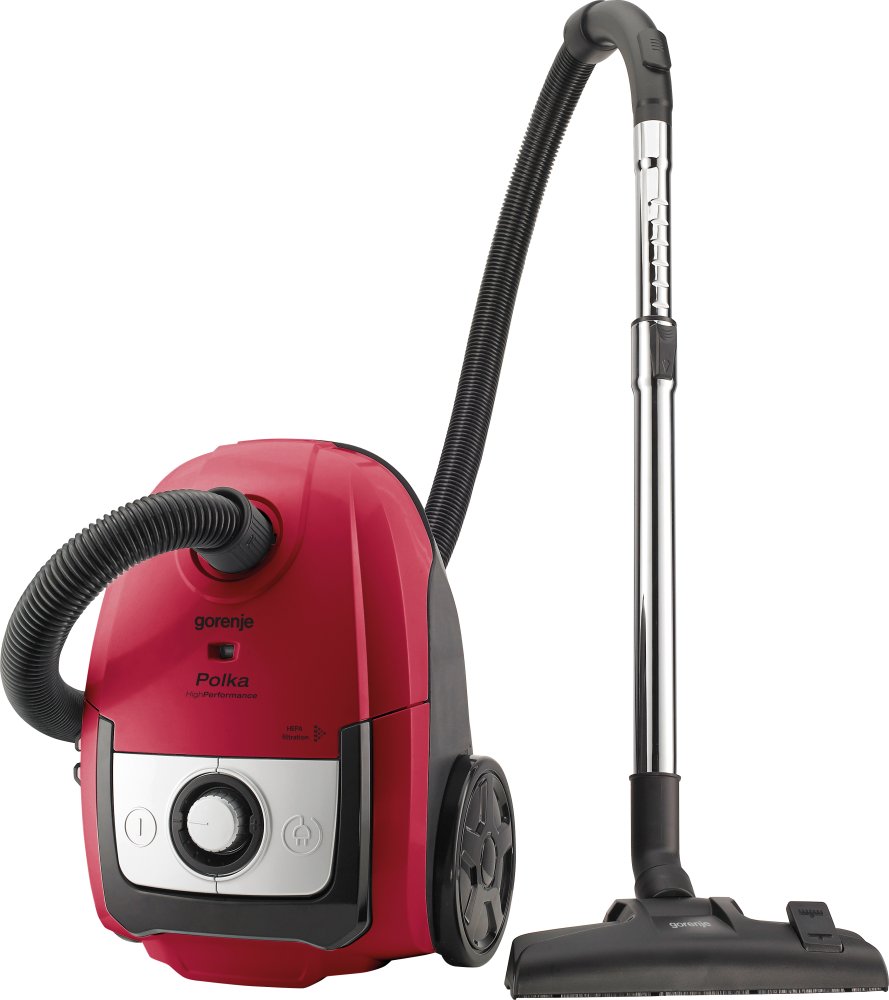 Aspirator cu sac Gorenje VCEE21PRBK / 1400W / Rosu/negru photo 4