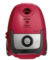 Aspirator cu sac Gorenje VCEE21PRBK, 1400 W, 84 dB, Rosu/negru thumbnav 1