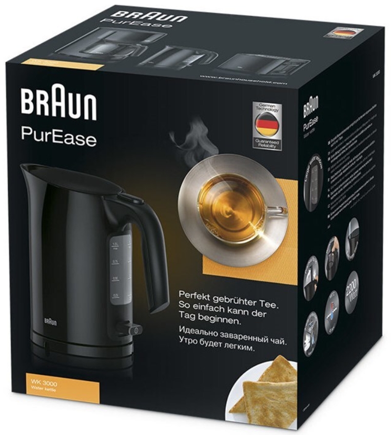 Fierbator de apa electric Braun WK3000BK photo 3