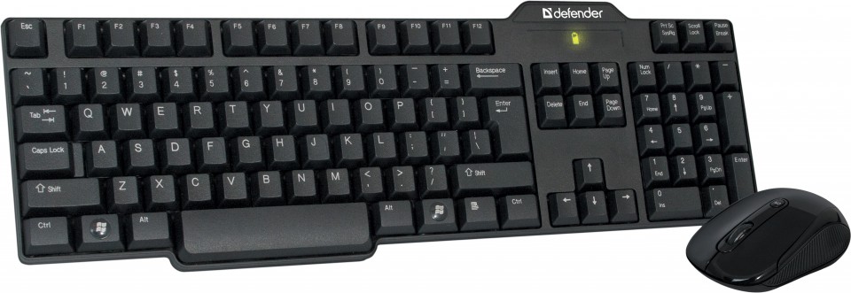 Tastatura + mouse fara fir Defender Accent 965 Nano / Membrana photo 1 Tastatura + mouse fara fir Defender Accent 965 Nano / Membrana photo 1