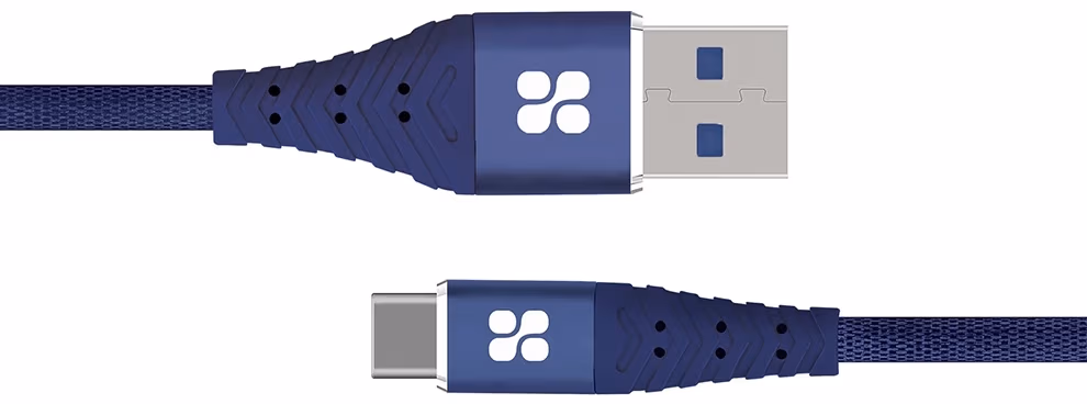 Кабель USB-A - USB Type-C Promate NerveLink-C.Blue 1.2m