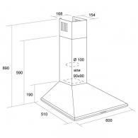 Вытяжка купольная Pyramida CASA 60K BL thumbnav 5
