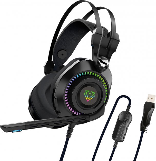 Căști Vertux Negru Cu fir / Gaming / Negru photo 1 Căști Vertux Negru Cu fir / Gaming / Negru photo 1
