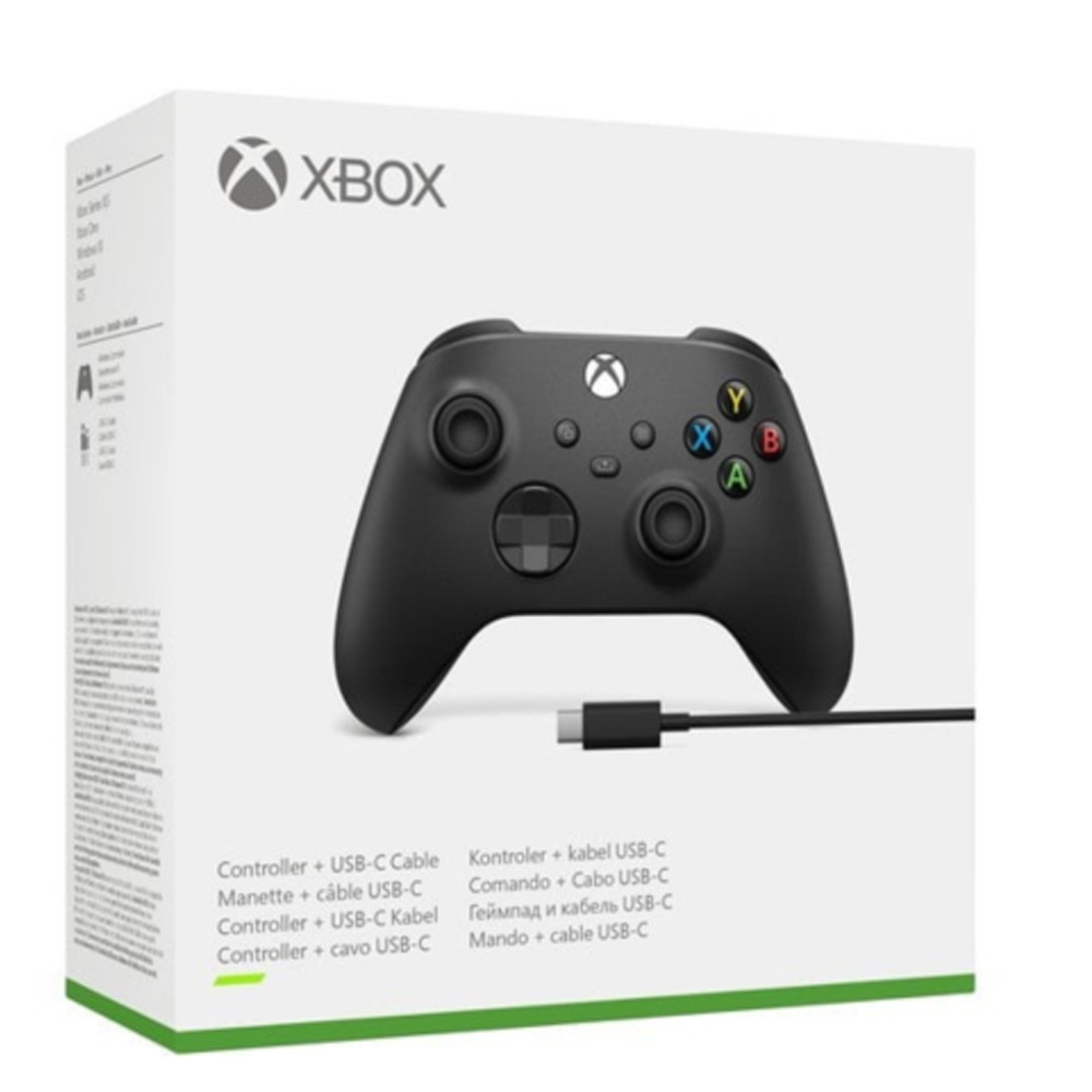 Gamepad Microsoft Xbox Controller Wireless Black+Cable Win 10 photo 5
