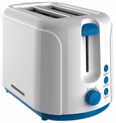 Тостер Heinner TP750BL, 2 тоста, 750 Вт, Белый
