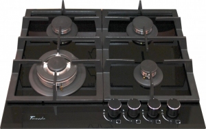 Встраиваемая  газовая панель Tornado TR4033 BLACK GLASS thumbnav
