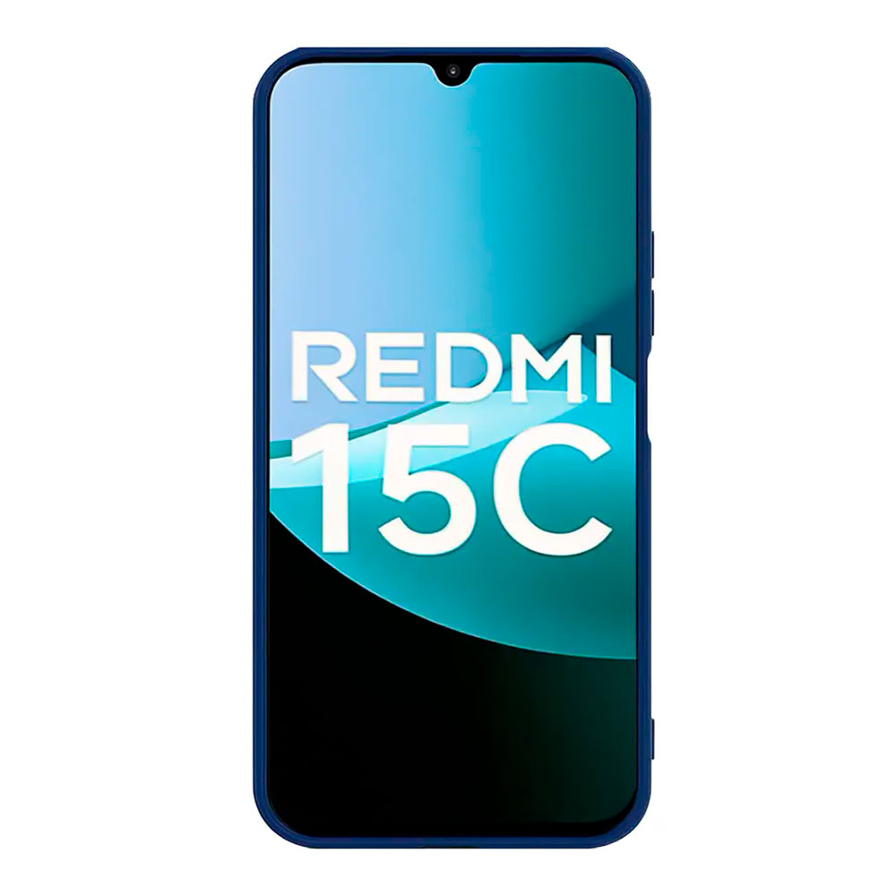 Чехол WOO Liquid Silicone Redmi 15C (173mm) Blue photo 2