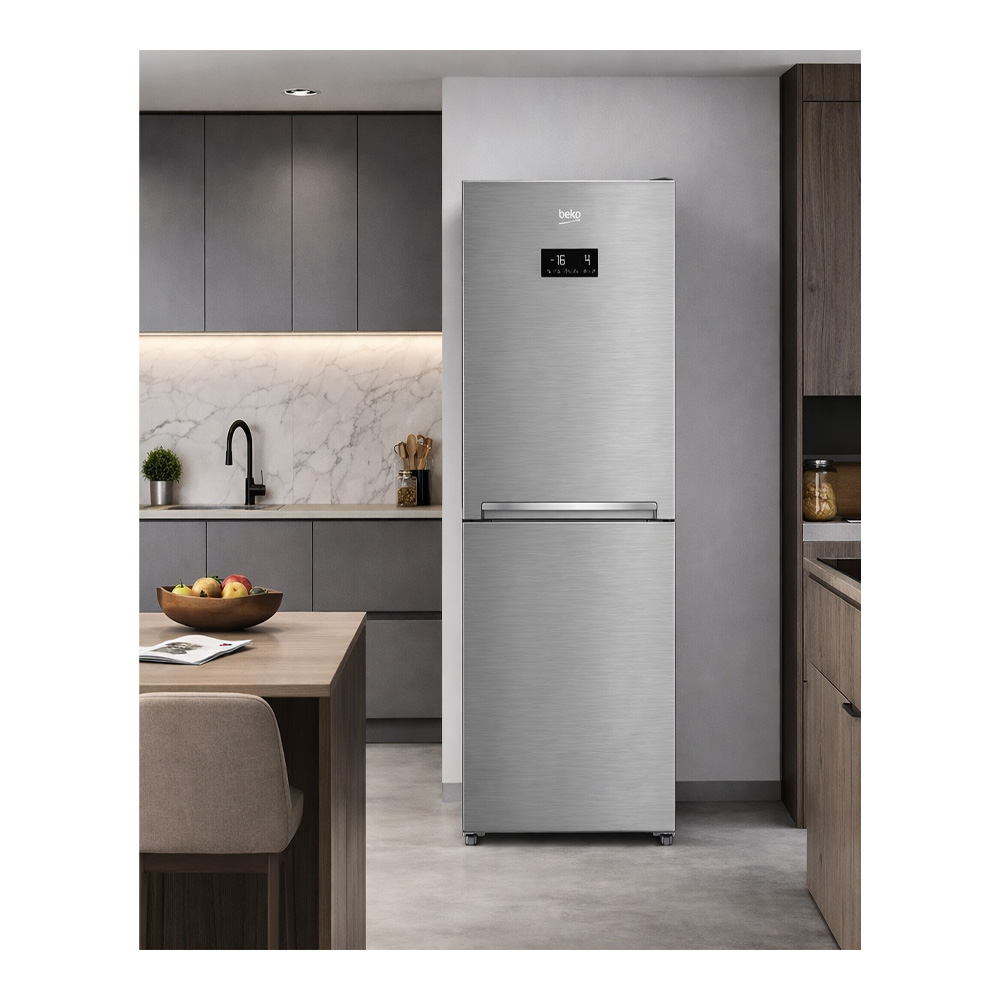 Холодильник двухдверный Beko RCNA386E40ZXBN / 358 л / 202.5 см / E / Серый photo 7