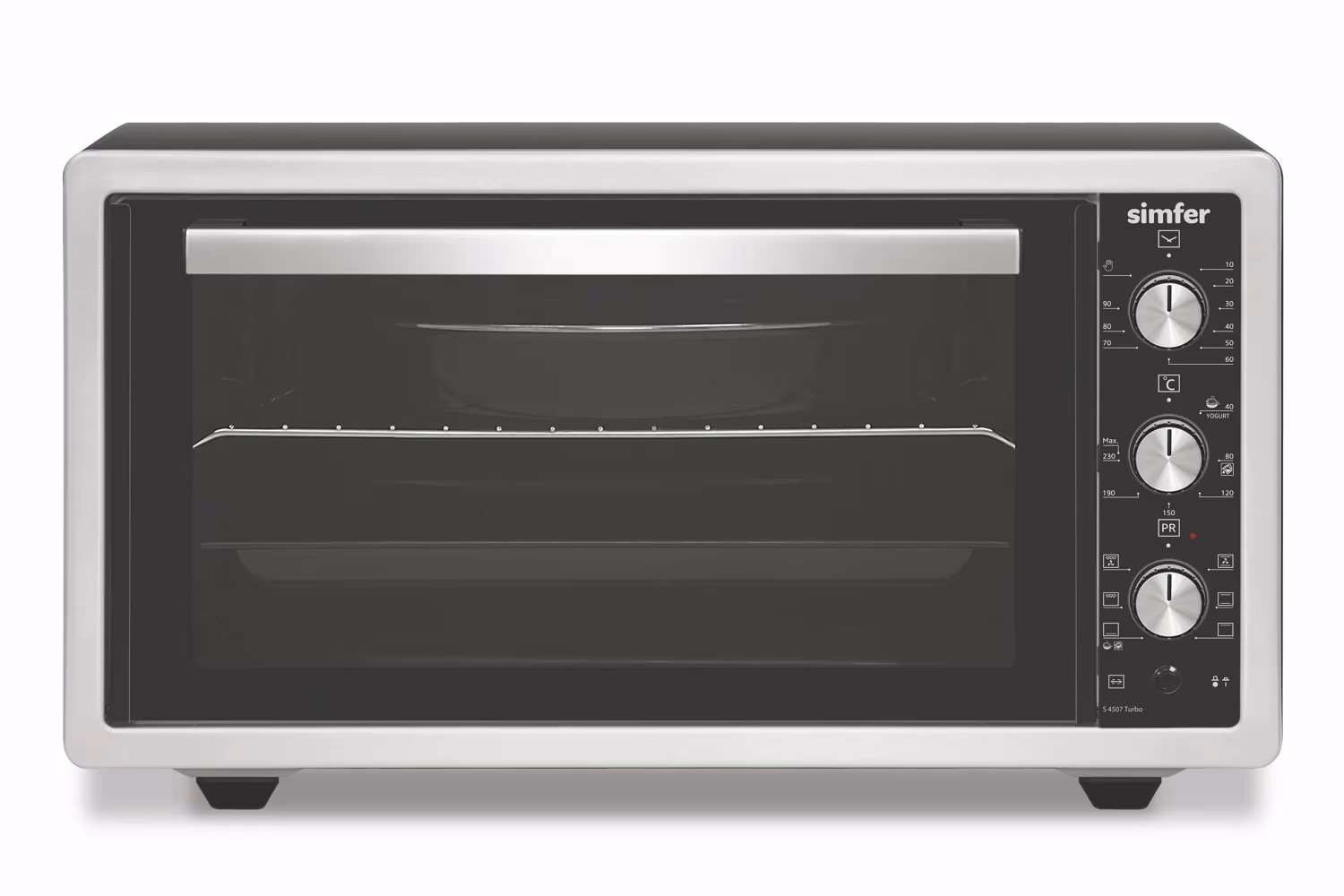 Cuptor electric Simfer S4507Turbo, 45 l, 1400 W, Gri 
