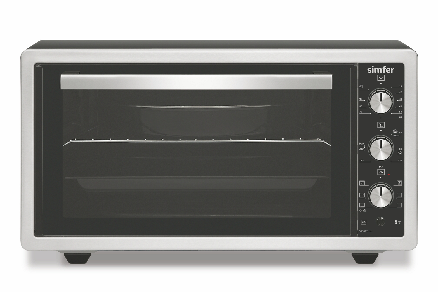 Cuptor electric Simfer S4507Turbo, 45 l, 1400 W, Gri photo 