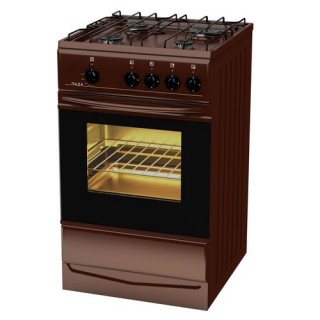 Газовая плита Eurolux 5040BR / 4 конфорок / 50 см / Коричневый photo 1