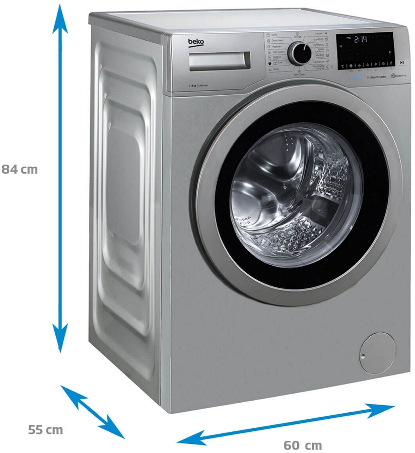 Стиральная машина Beko WUE8736XBS 8 кг / 1400 об/мин / C / Cерый photo 6