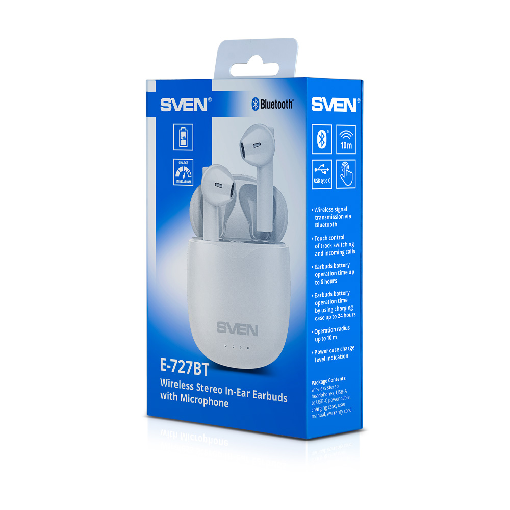 Наушники Sven E-727BT white photo 5