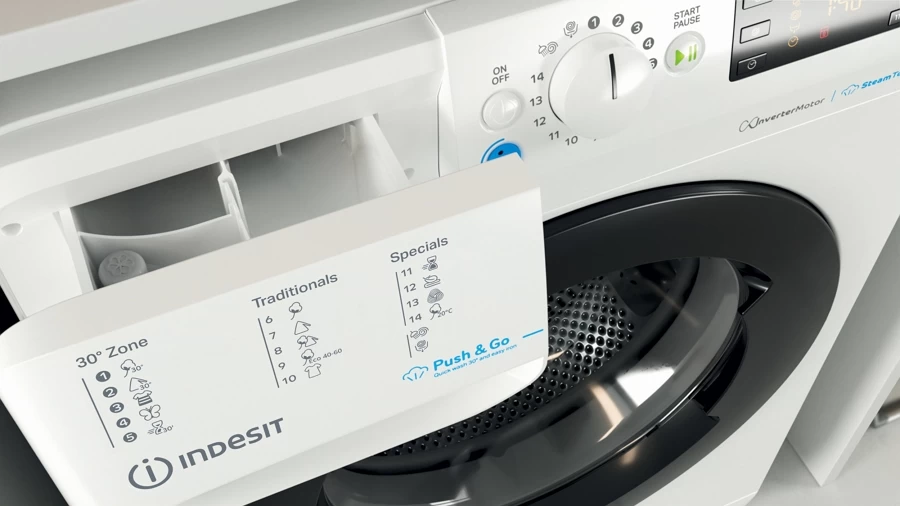 Стиральная машина узкая Indesit BWSE71295XWBV, 7 кг, 1200 об/мин, B, Белый