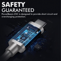 Кабель USB-A - USB Type-C Promate PowerBeam-25C White thumbnav 4