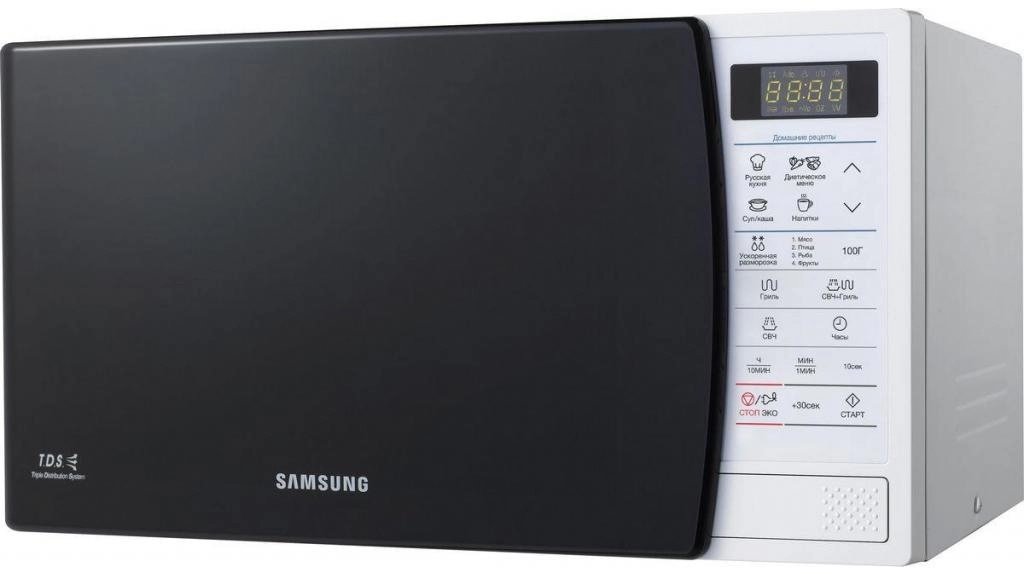 Микроволновая печь с грилем Samsung GE83KRW-1, 23 л, 800 Вт, 1100 Вт, Белый