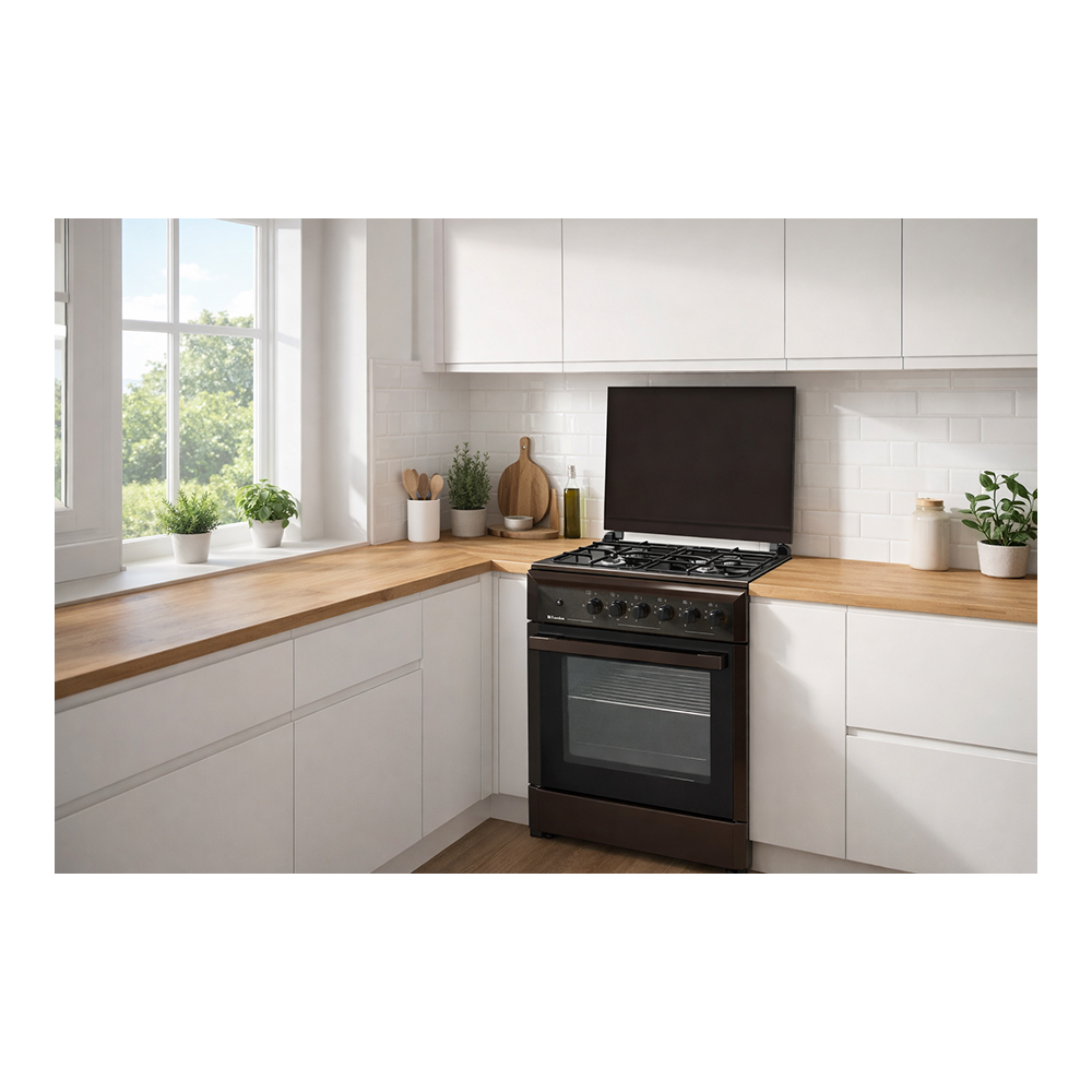 Plita de gaz Eurolux KLE6640IBW / 4 arzatoare / 60 cm / Maro photo 2