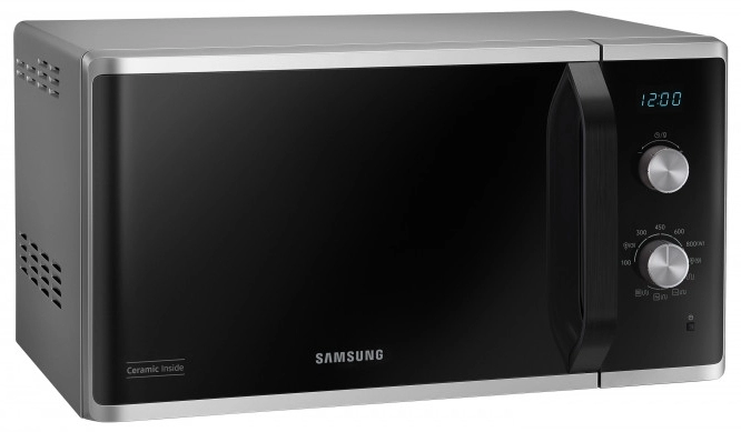 Микроволновая печь с грилем Samsung MG23K3614AS/BW, 23 л, 800 Вт, 1100 Вт, Серебристый