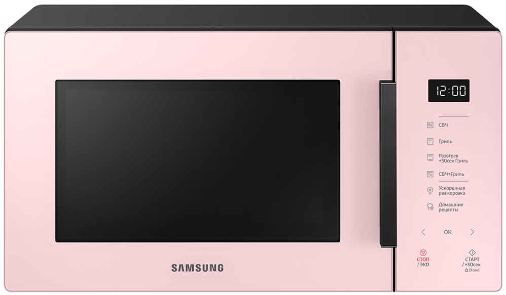 Микроволновая печь Samsung MG23T5018APBW 1250 Вт / 23 л / Розовый photo 1